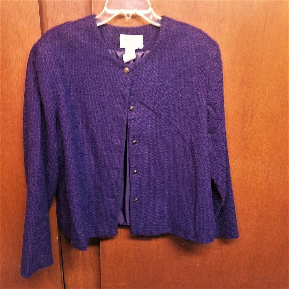 Purple short blazer
